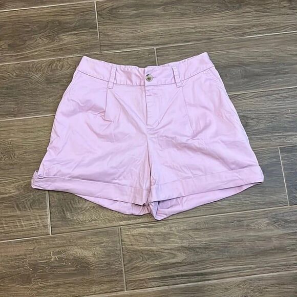 A new Day - Women's Pleat Front Shorts-Lilac Color, Size S - Picture 1 of 3